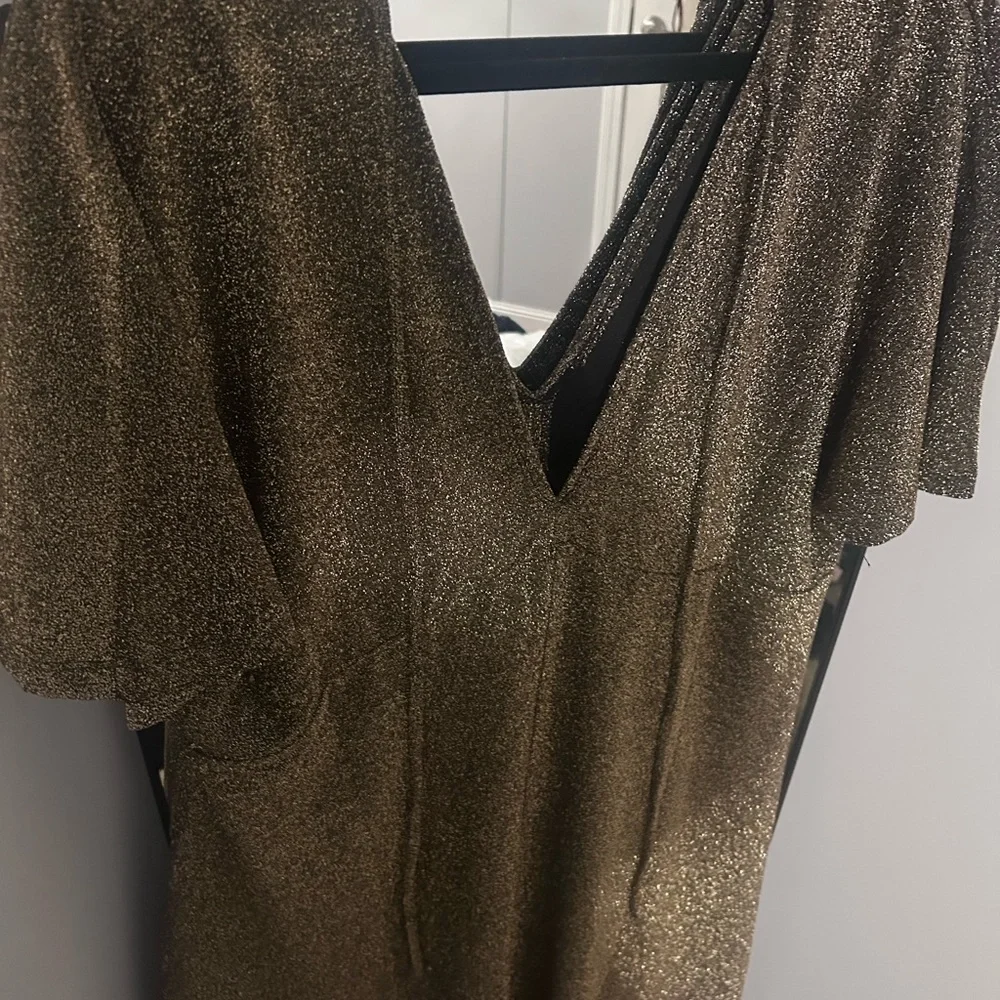 Elegant black and gold Glitter Dress - Picture 11 of 11